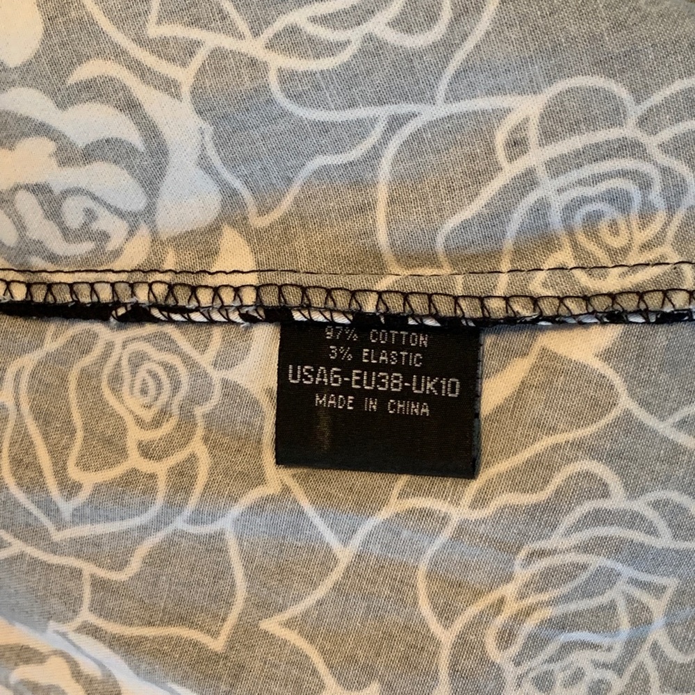 Black & White vintage style midi dress - Picture 4 of 5